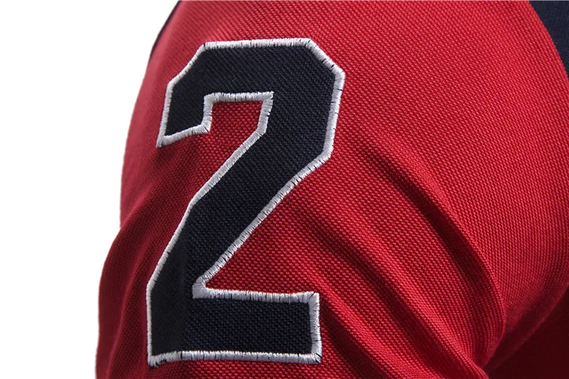 Рубашка поло мужская с вышивкой хлопок короткий рукав повседневная деловая лето