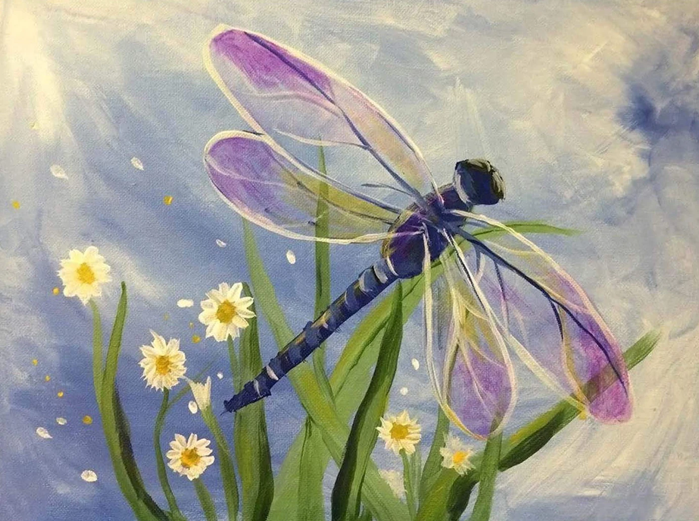 

Brand new hot sale diamond painting dragonfly round diamond embroidery rhinestone DIY straight picture home decoration