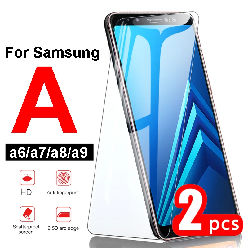 Экрана мобильного телефона на samsung galaxy a6 a7 a8 a9 plus 2018 бронированное стекло