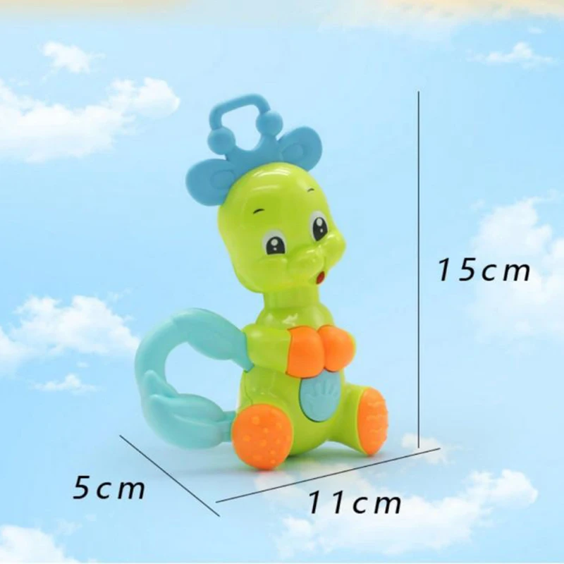 Милый Прорезыватель для зубов с колокольчиком пластиковые игрушки в виде оленя и
