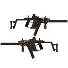 Модель пистолета KRISS Super V в масштабе 1:1, бумажная 3D карточка, военная модель, игрушки ручной работы для мальчика, подарок
