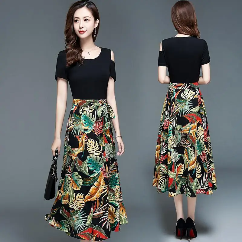 Платье в винтажном стиле Повседневная 2021 женское пляжное платье миди на