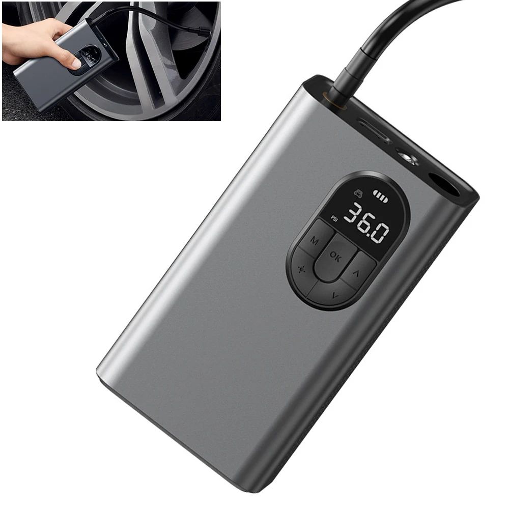 

Car Air Compressor 12V Portable Electric Tyre Tire Inflator Mini Digital Auto Air Inflatable Pump For Car Bicycle Boat