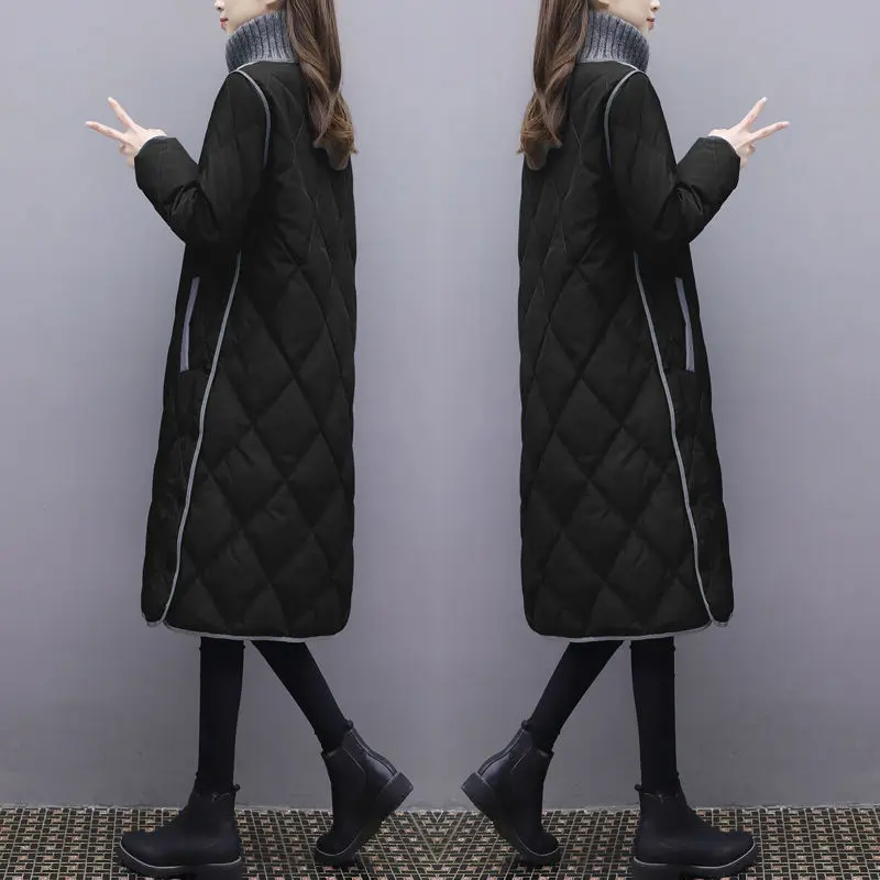 Женская осенне-зимняя новая пуховая куртка 2021, Женская Корейская Свободная куртка средней длины с хлопковой подкладкой, куртка с подкладко... от AliExpress RU&CIS NEW