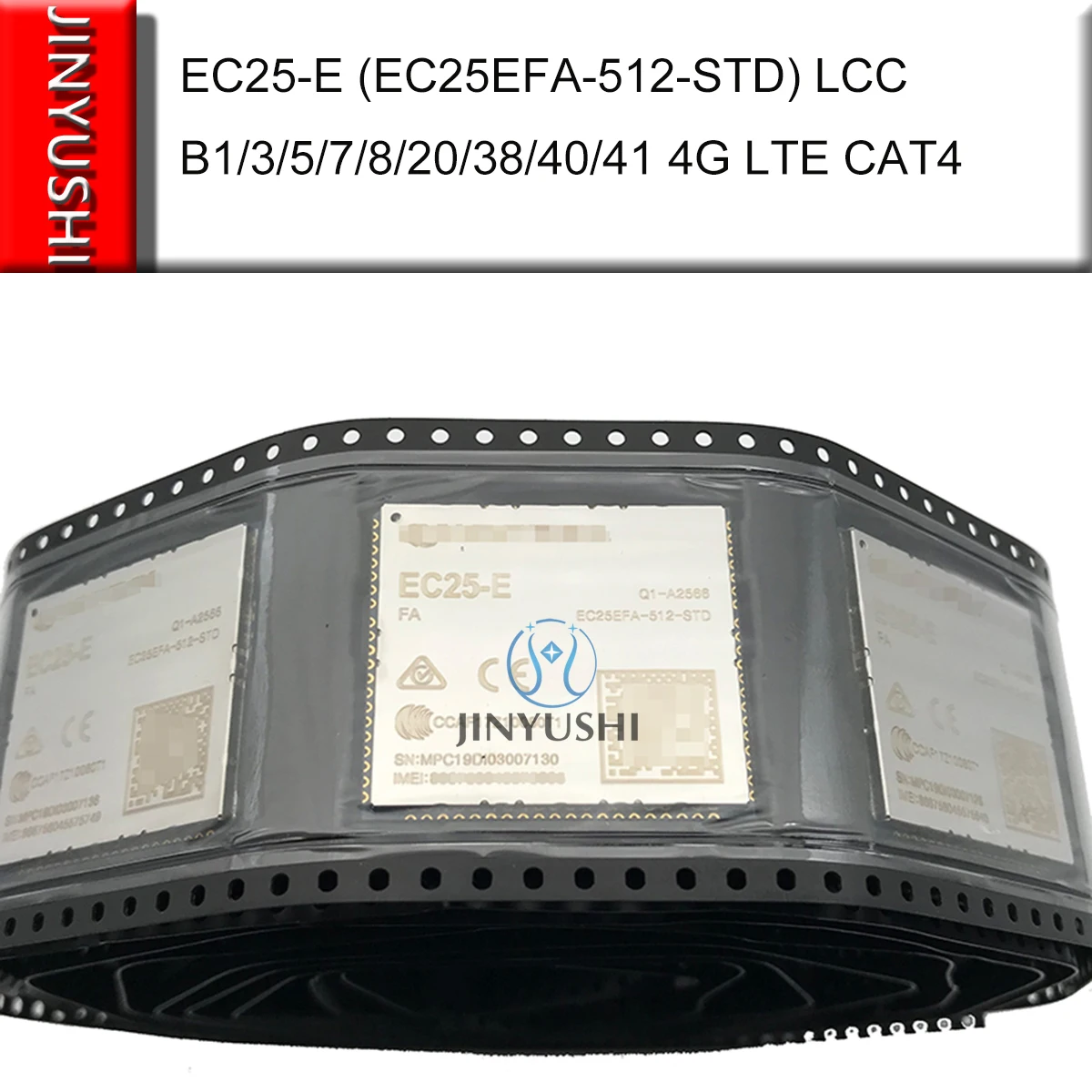 2 шт. Quectel EC25-E SMT TYPE EC25 EC25EFA-512-STD LCC FDD-LTE TDD-LTE Встроенный GNSS поддерживает DFOTA eCall и DTMF