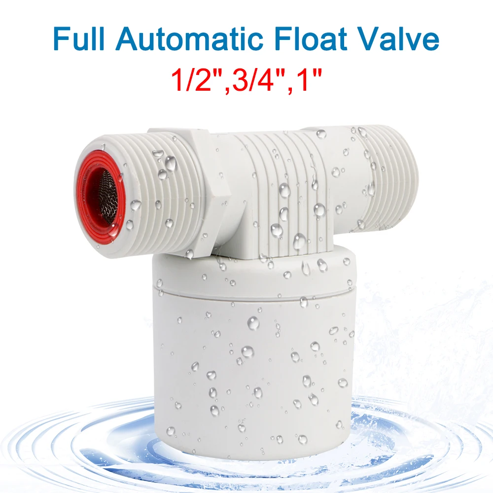 

1/2'' 3/4'' 1'' Anti Corrosion Nylon Ball Balve Durable Inside Installed Water Level Control Full Automatic Float Valve
