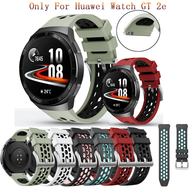 22mm Bracelet For Huawei Watch GT 2e 46mm Strap Sport Breathable Silicone Replacement Wrist Bands for Huawei GT2e armband Correa