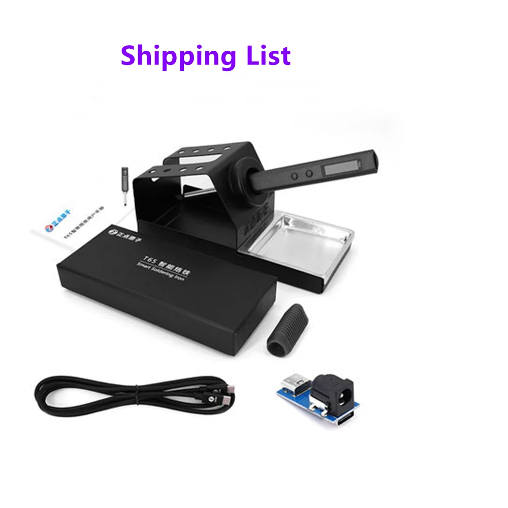 Паяльная станция T65 электронный сварочный паяльник новая версия 2022 Цифровой T12 OLED