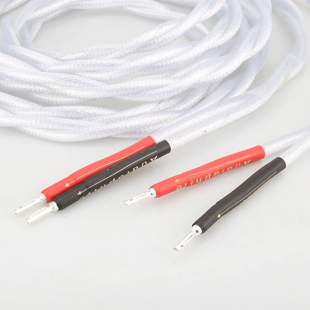Audiocrast A58 S ilver позолоченный Акустический кабель 5N с одним кристаллом HIFI 4