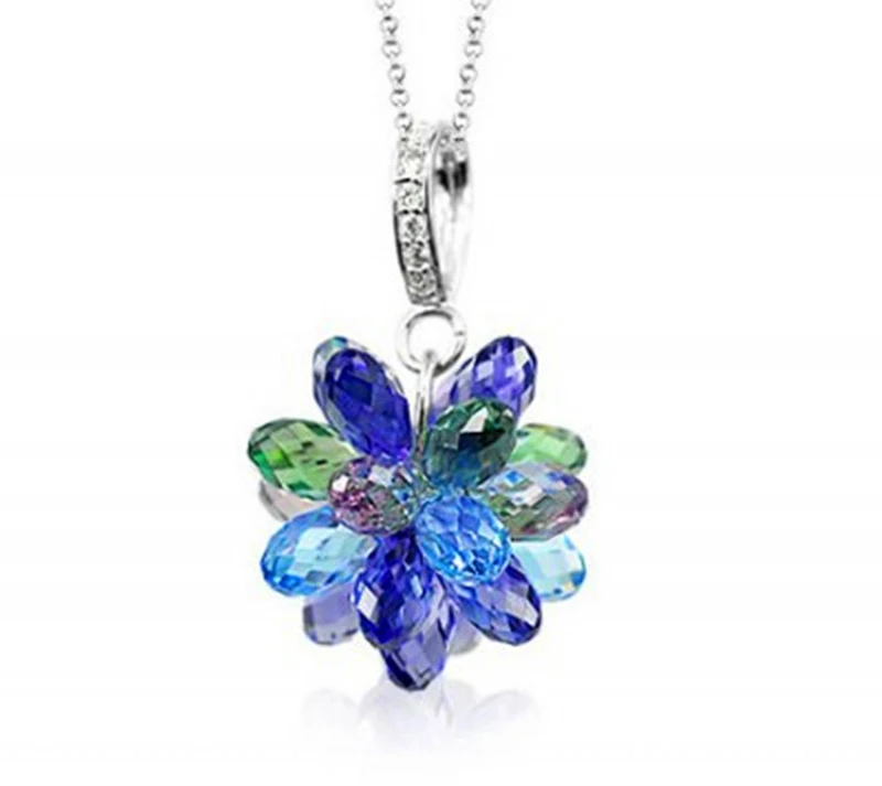 

Austrian crystal pendant necklace for women 210329-04