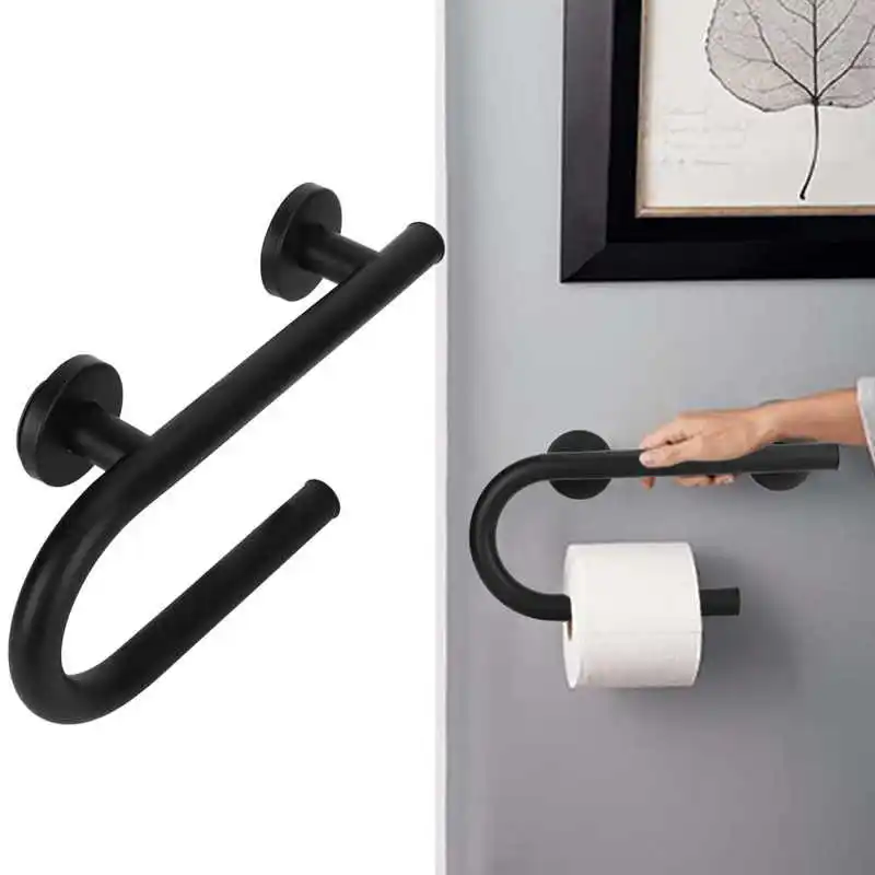 

Anti-slip Shower Grip Bar 32cm Safety Handrail Shower Grab Bar for Elder Paper Holder Shower Stand Handrail Bathroom Supplies