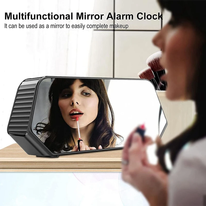 Digital Alarm Clock Large Display With Sound Machine White Noise For Bedroom Living Room | Дом и сад