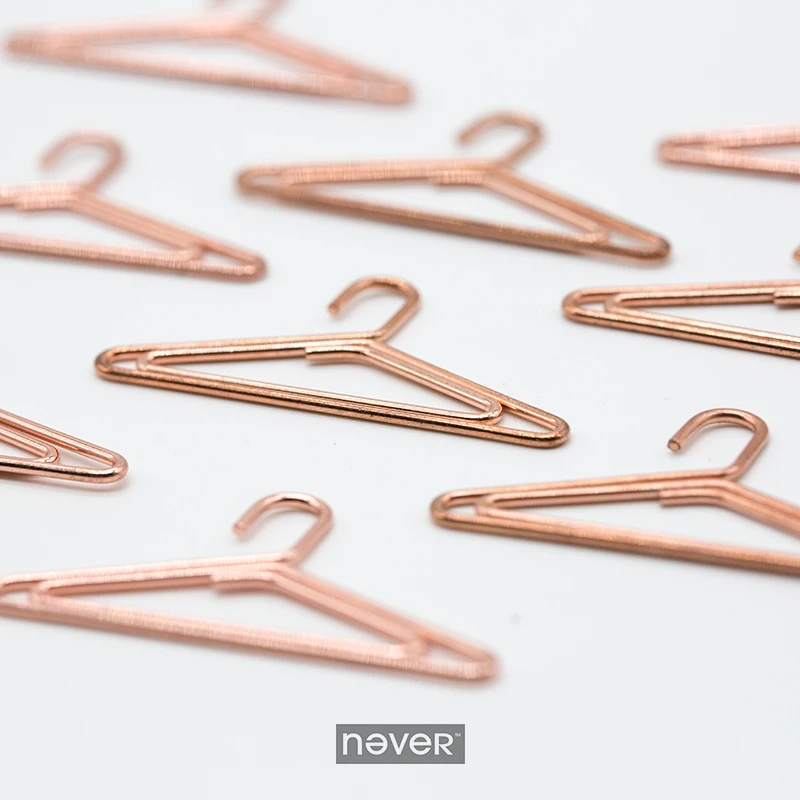 JIANWU/Rose Gold Series Metallic color bowknot modelling Paper clip Fashion business office lady style Office stationery set| |