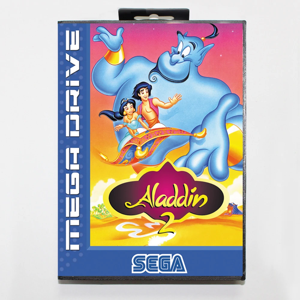 Игровая карта Aladdin 2 16bit MD для Sega Mega Drive/ Genesis с розничной коробкой - купить по