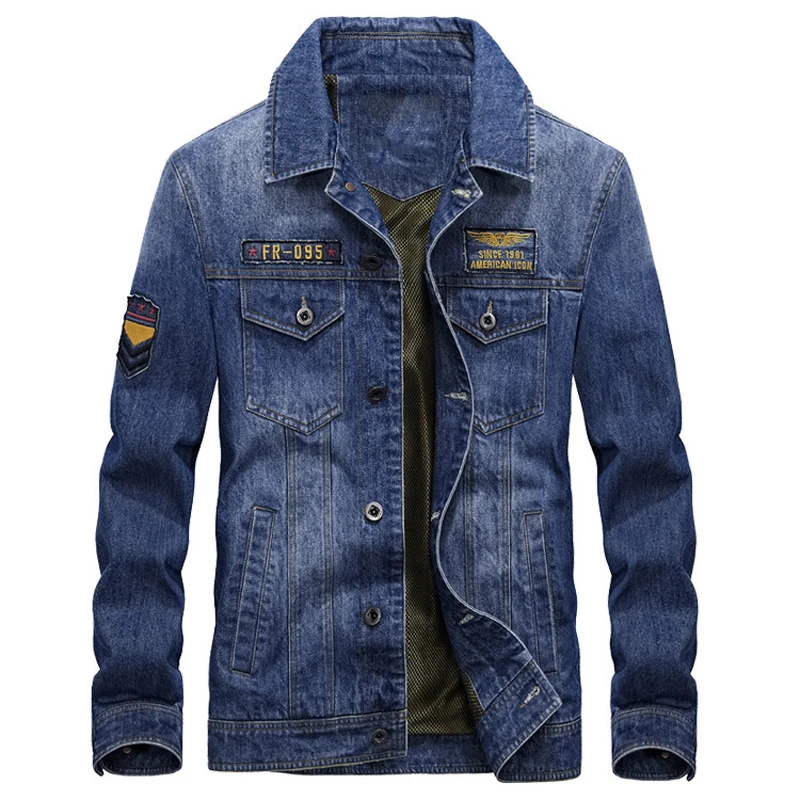 Повседневное пальто мужские джинсовые куртки Уличная размера плюс XXXL винтажные