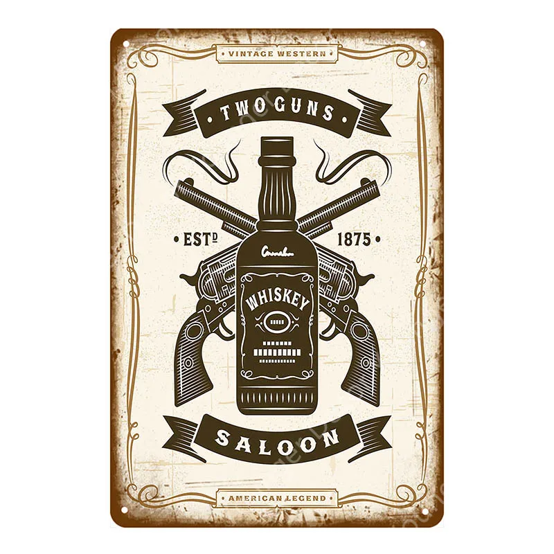 YD4218F Man Cave Drinks Beers Decoration Vintage Metal Tin Signs Gin Tonic Wine Plaque Shabby Chic Pub Bar Casino Poster Wall Art Decor - Цвет: YD4218F