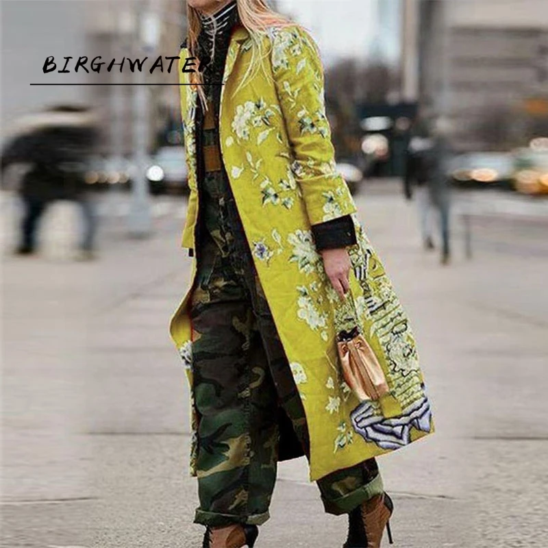 2019 женские осень зима Ретро стиль с рисунком тонкая вышивка размера плюс