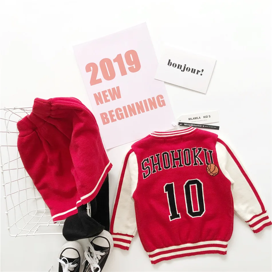 Tonytaobaby/детская одежда на осень и зиму; спортивный баскетбольный свитер; костюм для мальчиков; осенняя одежда для девочек