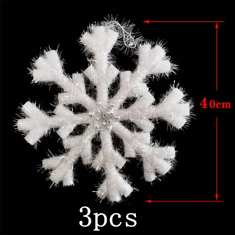 Frozen Christmas decoration with artificial snowflake suitable for family wedding birthday Navidad home | Дом и сад