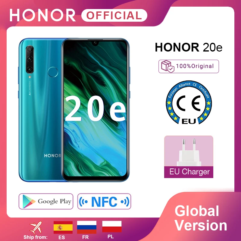 Смартфон Honor 20e 4+64ГБ | Мобильные телефоны и аксессуары