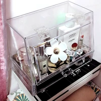 cosmetic storage box makeup organizer box desktop dustproof perfume rack skin care storage lipstick stand nail brush holder