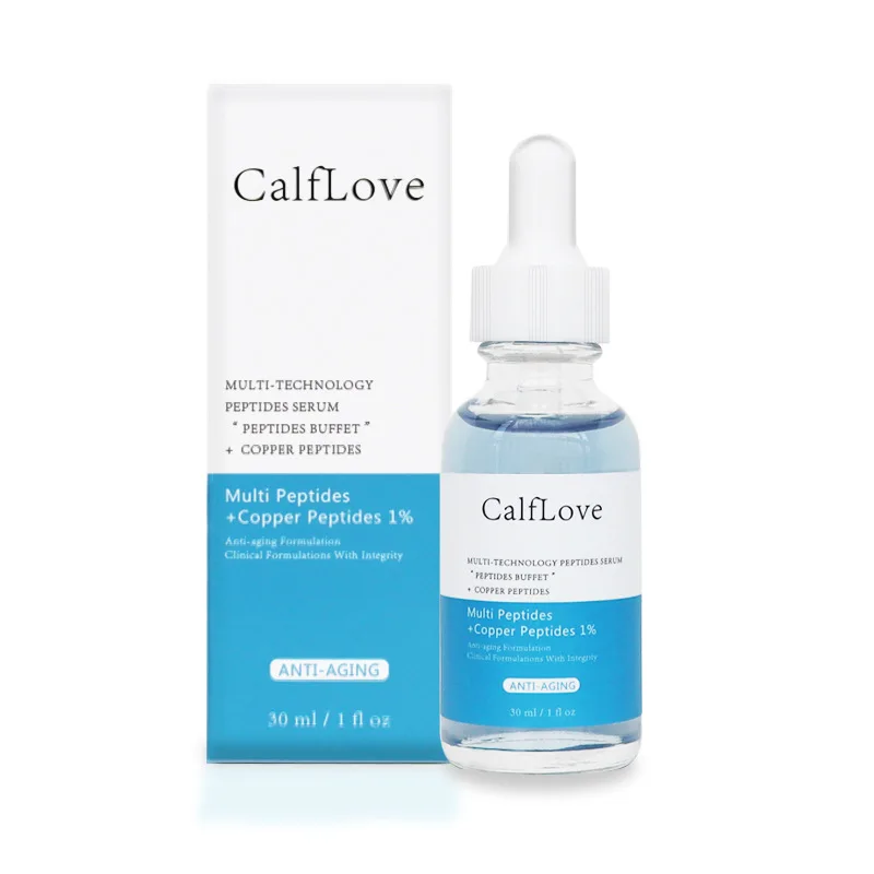 

Multi Peptide Blue Copper Serum Peptide Skin Care Essence Reduces Fine Lines Anti-Aging Skincare Acne Treatment Moisurizing