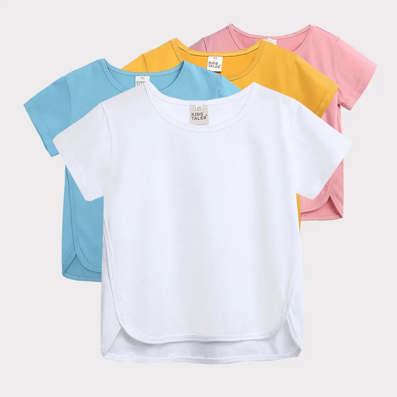 

Boys girls clothes fashion all-match casual sports shirt T-shirt cotton 1-8 years old child summer The New high-quality clothing