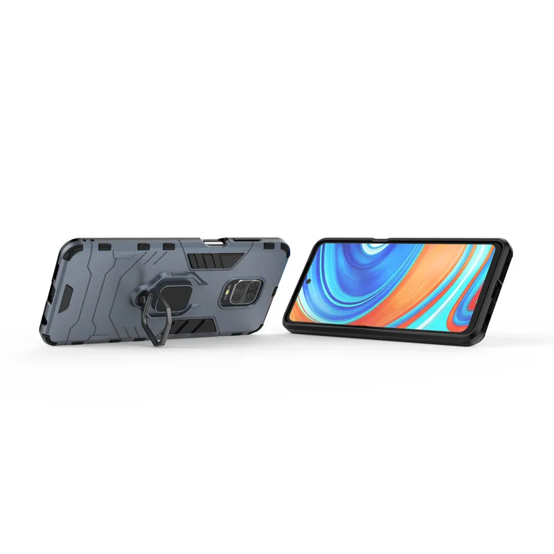 Ring Holder Case For Xiaomi Redmi Note 9S 9 Pro Max Cover Armor Protective Phone Bumper For Xiaomi Redmi Note 9S Case 6.67''