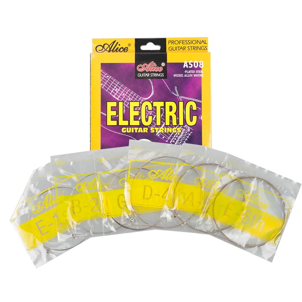 Струны Alice для электрической гитары струны 008 до 038 дюймов покрытые стальным