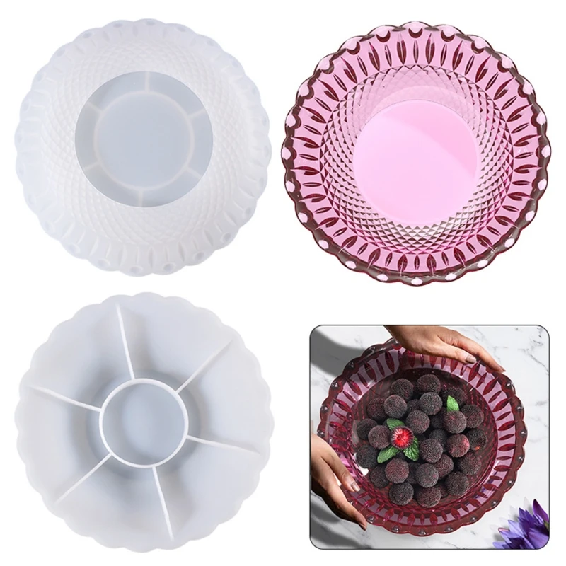 

Fruit Storage Tray Epoxy Resin Mold Dish Bowl Plate Silicone Mould DIY Craft Jewelry Holder Box Decorations Casting Mold
