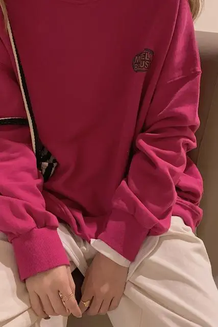 3 размера M-xl с буквенным принтом Повседневный универсальный длинный рукав