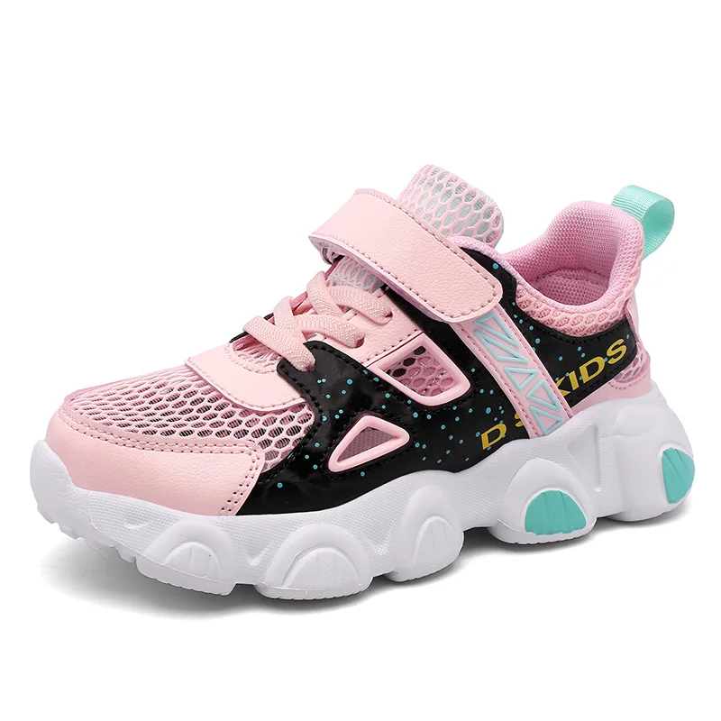 Детские кроссовки для девочек и мальчиков Детская летняя обувь бега дышащая