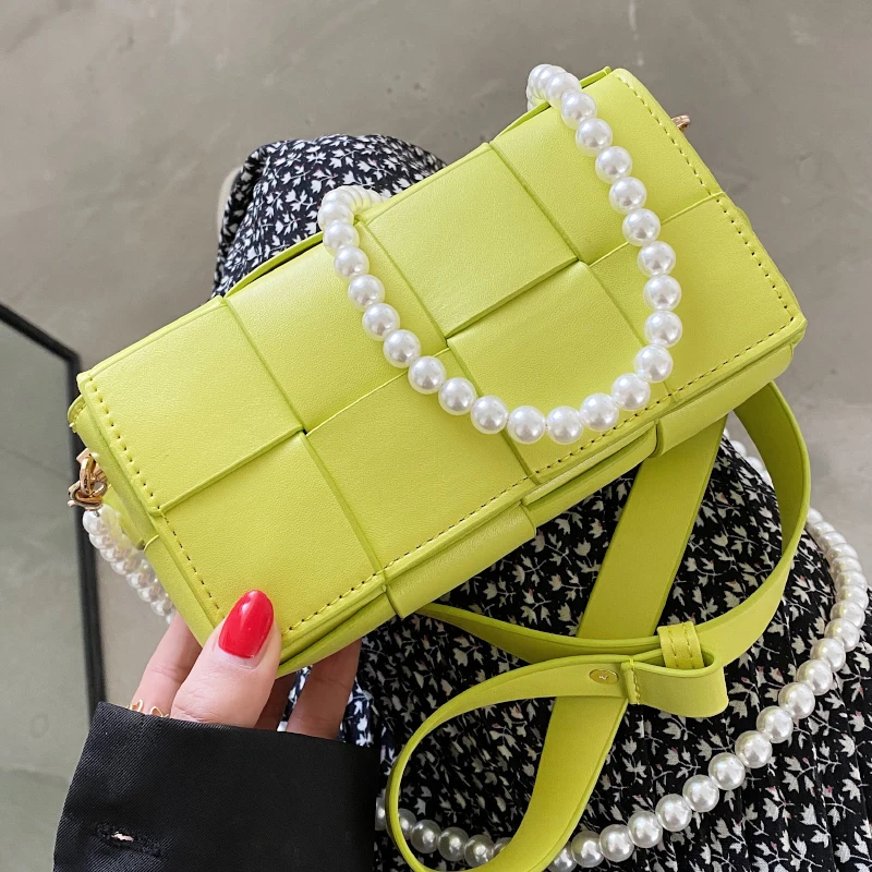 

Top Quality Luxury Brand Weave Leather Purses and Handbags Designer Shoulder Crossbody Bags for Women Fashion Lipstick Bag Sac