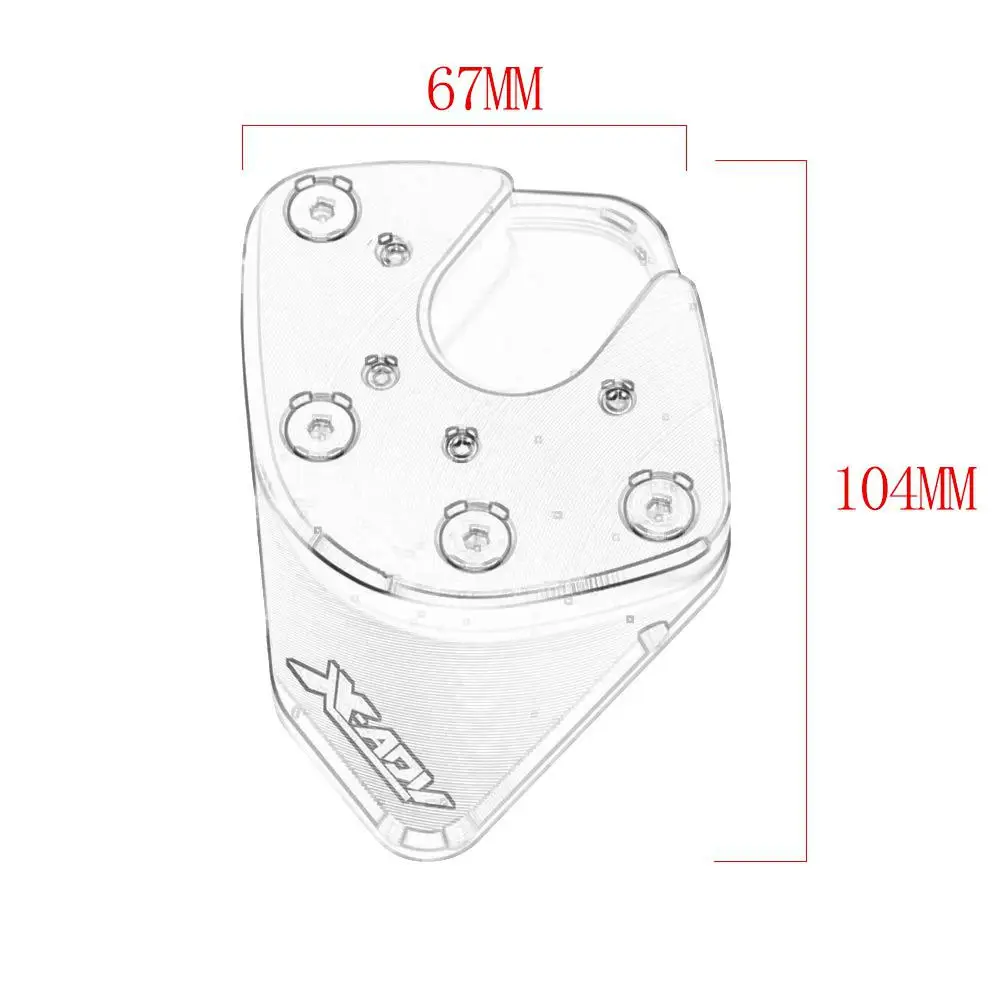 Motorcycle Side Stand Accessories Kickstand Sidestand Enlarger Support Extension Pad for HONDA X-ADV | Автомобили и мотоциклы