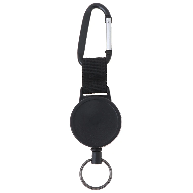 

1pcs Automatically Keychain Buckle Recoil Ring Pull Clip Safety Anti-lost Rope Burglar Retractable Keyring Keychains