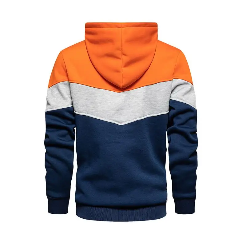 

New Casual Tracksuit Men 2 Pieces Sets Hooded Sweatshirts Spring Autumn Splicing Men's Clothes Pullover Hoodies Pants Suit Male