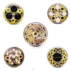 17 видов дизайна 8 мм мозаика булавка заклепки для DIY винт для ручки ножа украсить изысканный стиль ручка ножа инструмент заклепки длина 9 см