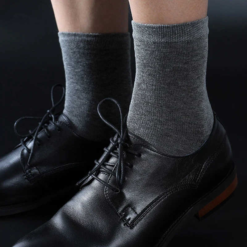 

Cotton Socks New styles 10 Pairs / Lot Black Business Men Socks Breathable Spring Summer for Male US size(6.5-12) Free delivery