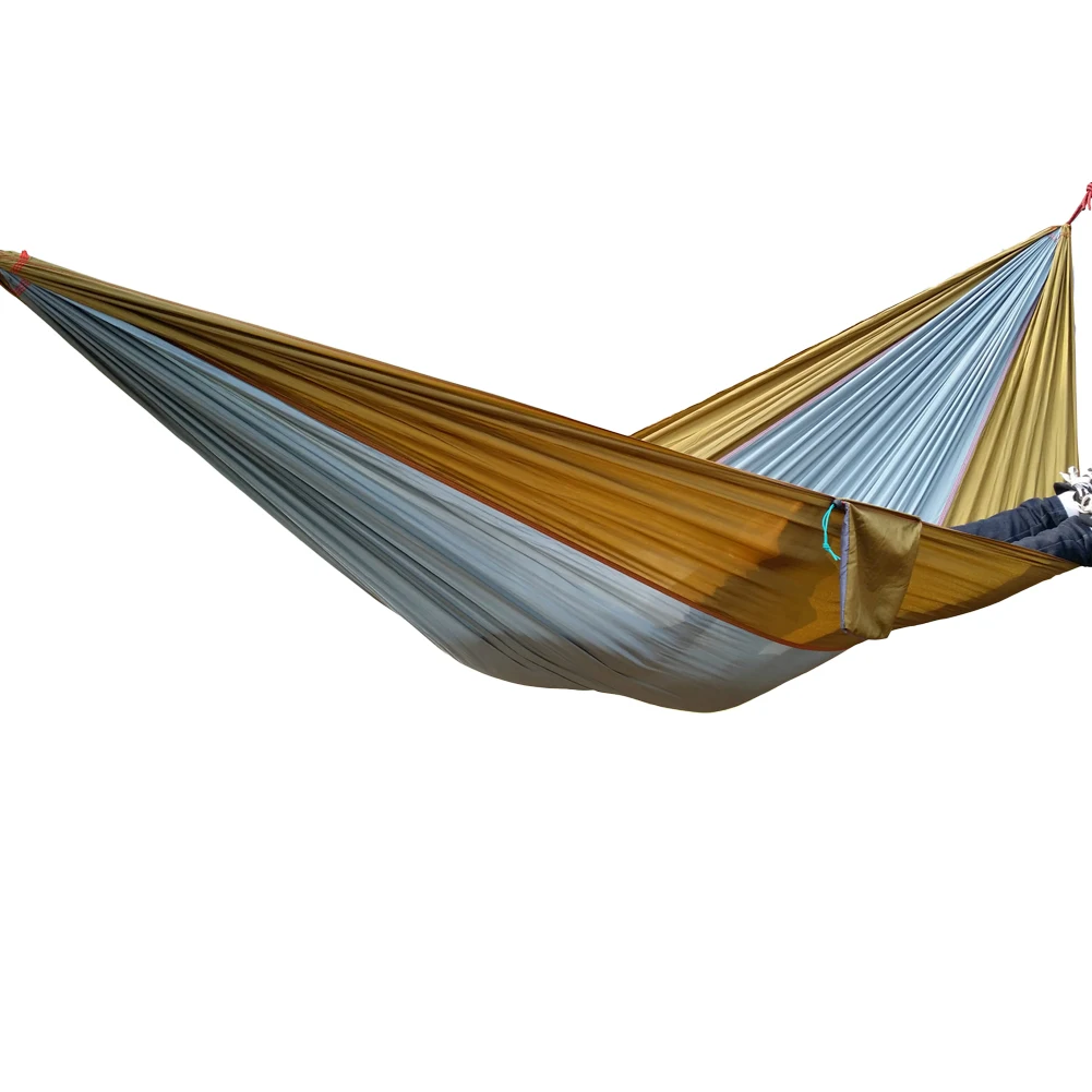 

Portable Nylon Hammock Garden Outdoor Camping Hiking Beach Swing Sleeping Bed