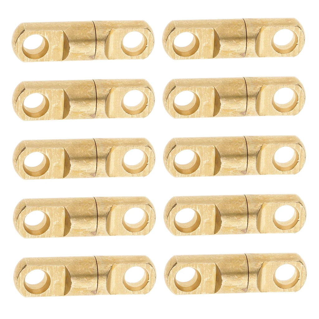 

10pcs Brass Heavy Duty Swivel Solid Rings Fishing Connector - 114kg/251lb