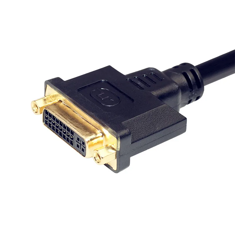 Кабель HDMI-совместимый с DVI Мужской адаптер 24 + 1 золотым покрытием 1080P для HD ТВ