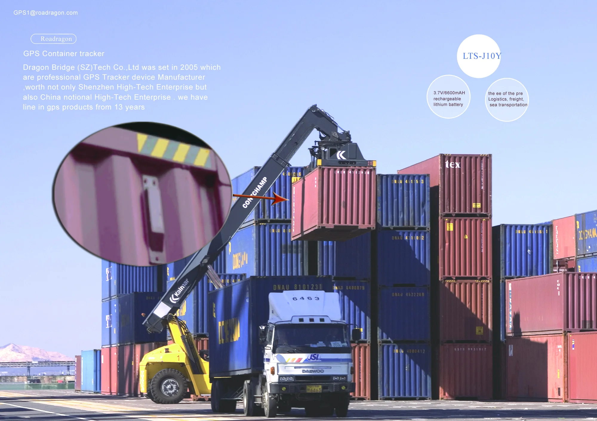 

LTS-10Y 4g container gps asset positioning m2m gps tracker temperature humidity sensor gps tracking chip