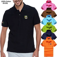 xs 5xl 100 cotton mens short sleeve polos shirts casual embroidery logo summer male tops fashion polos homme lapel clothing