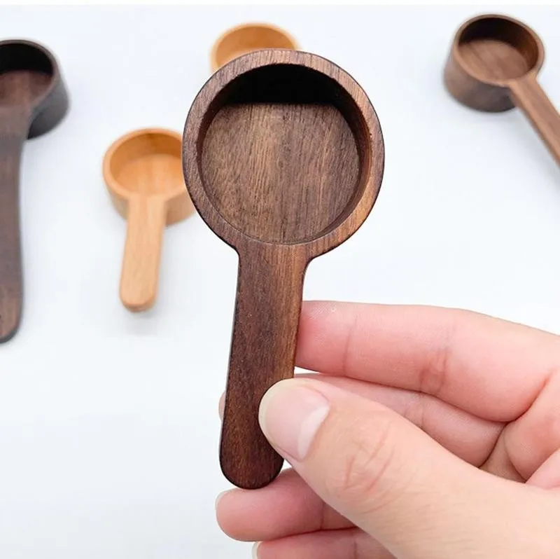 Деревянная мерная ложка деревянный черный орех короткая и длинная ручка