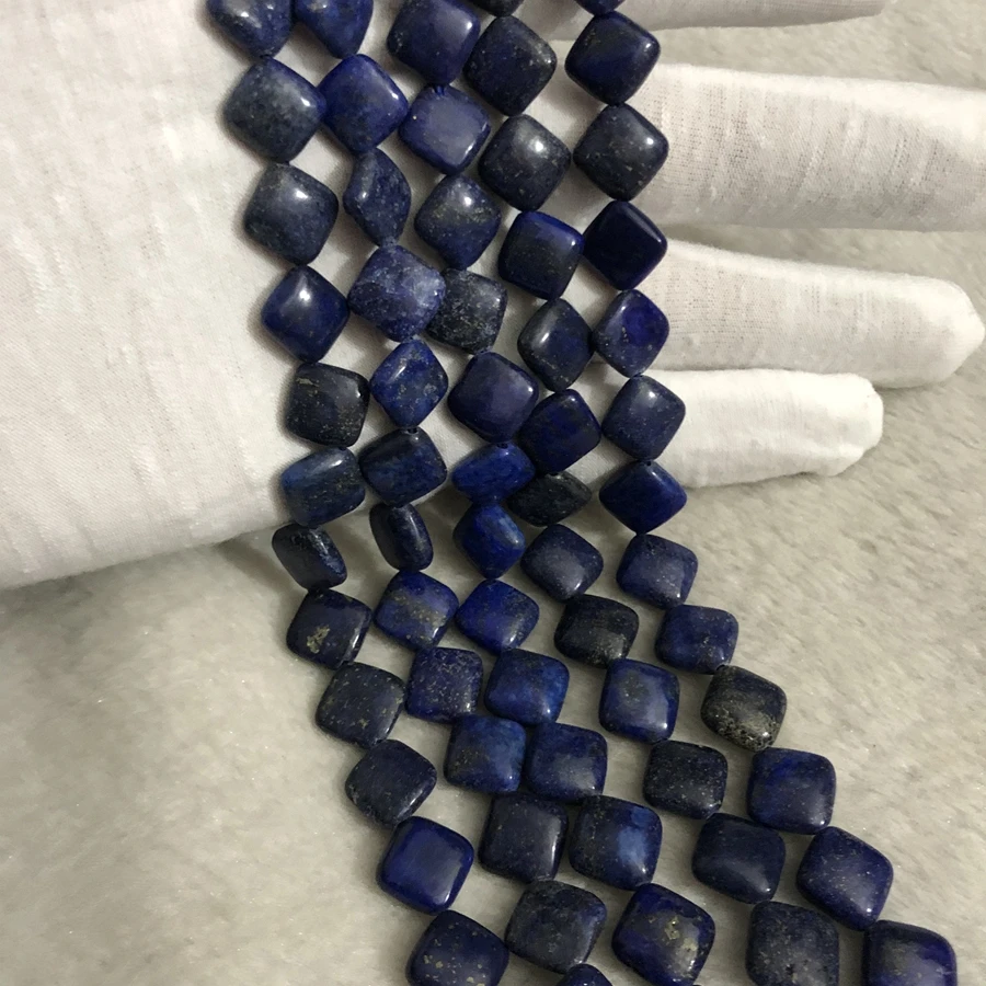 

Wholesale 1of 15.5" Full Strand Natural Lapis lazuli 10mm square gem stone loose beads foe jewelry