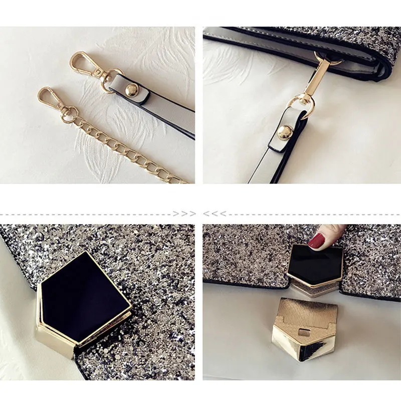 Women clutch fashion evening bags with chain lady crossbody shoulder handle female handbags top new | Багаж и сумки