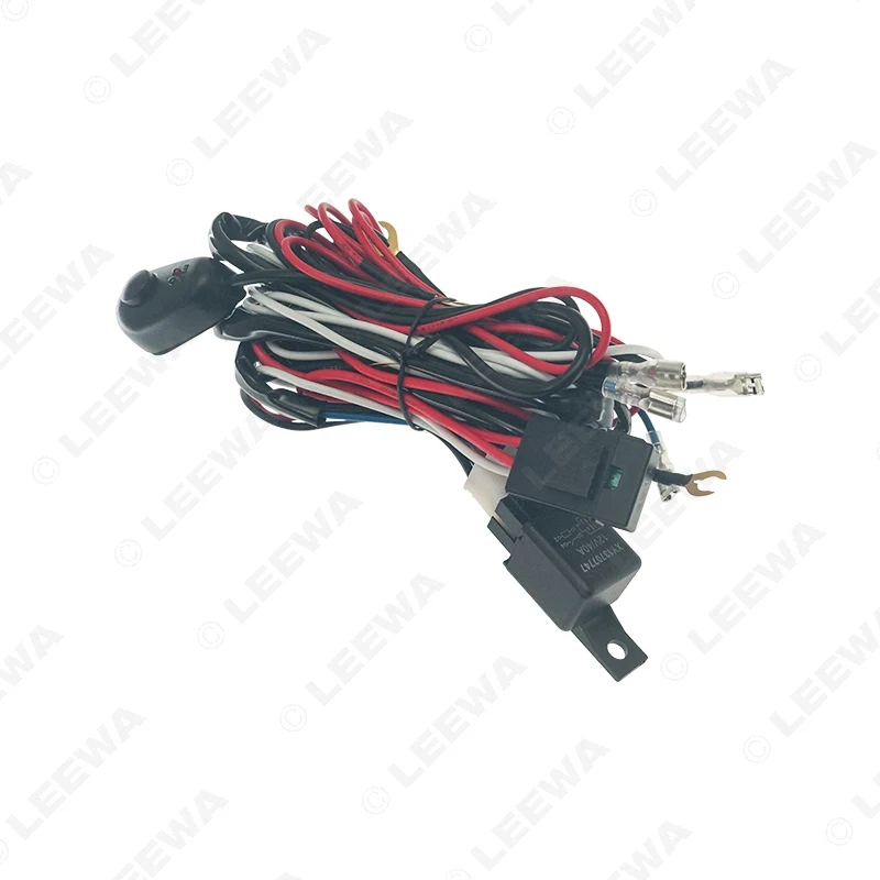 LEEWA автомобильный светильник жгут проводов кабель H1 светодиодный головной