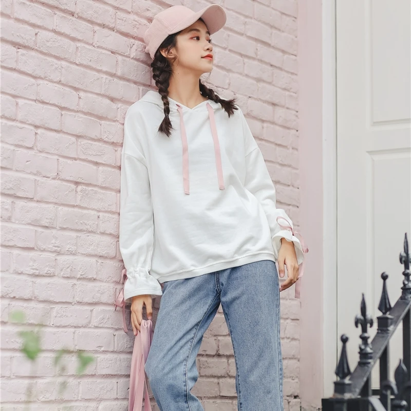 Осенние женские толстовки 2022 Зимний милый топ в стиле Харадзюку Корейская одежда