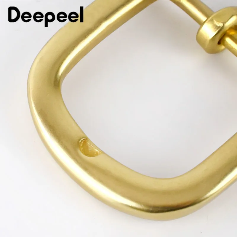 Deepeel 30 мм Ширина Чистая латунь пряжки ремня для мужчин и женщин женские ремни