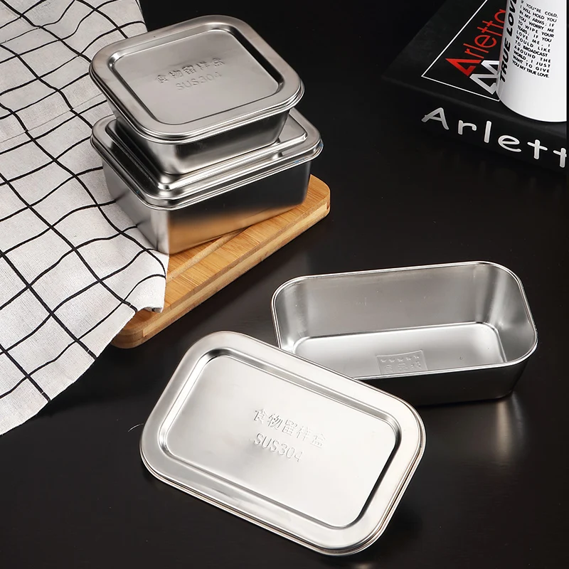 Custom Lunch Box For Kids Food Container Bento 304 Top Grade Stainless Steel Storage Thermal Metal Stock | Дом и сад